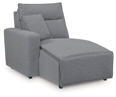 Tampa Furniture Outlet Lutz - Ashley Furniture - ModMax II Sectionals - LAF Press Back Power Chaise / Salt and Pepper - 6590679