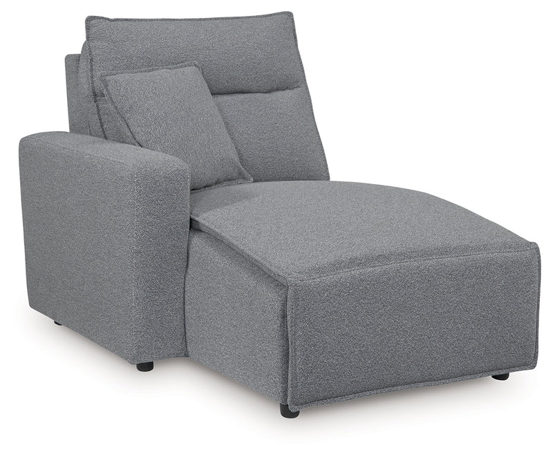 Tampa Furniture Outlet Lutz - Ashley Furniture - ModMax II Sectionals - LAF Press Back Power Chaise / Salt and Pepper - 6590679