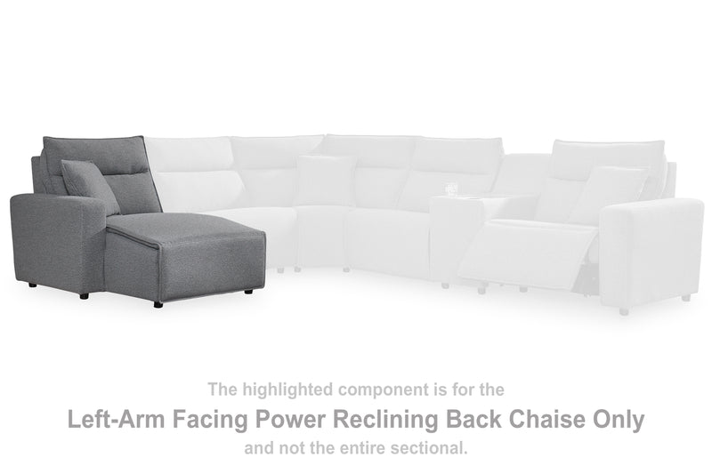 Tampa Furniture Outlet Lutz - Ashley Furniture - ModMax II Sectionals - LAF Press Back Power Chaise - 6590679