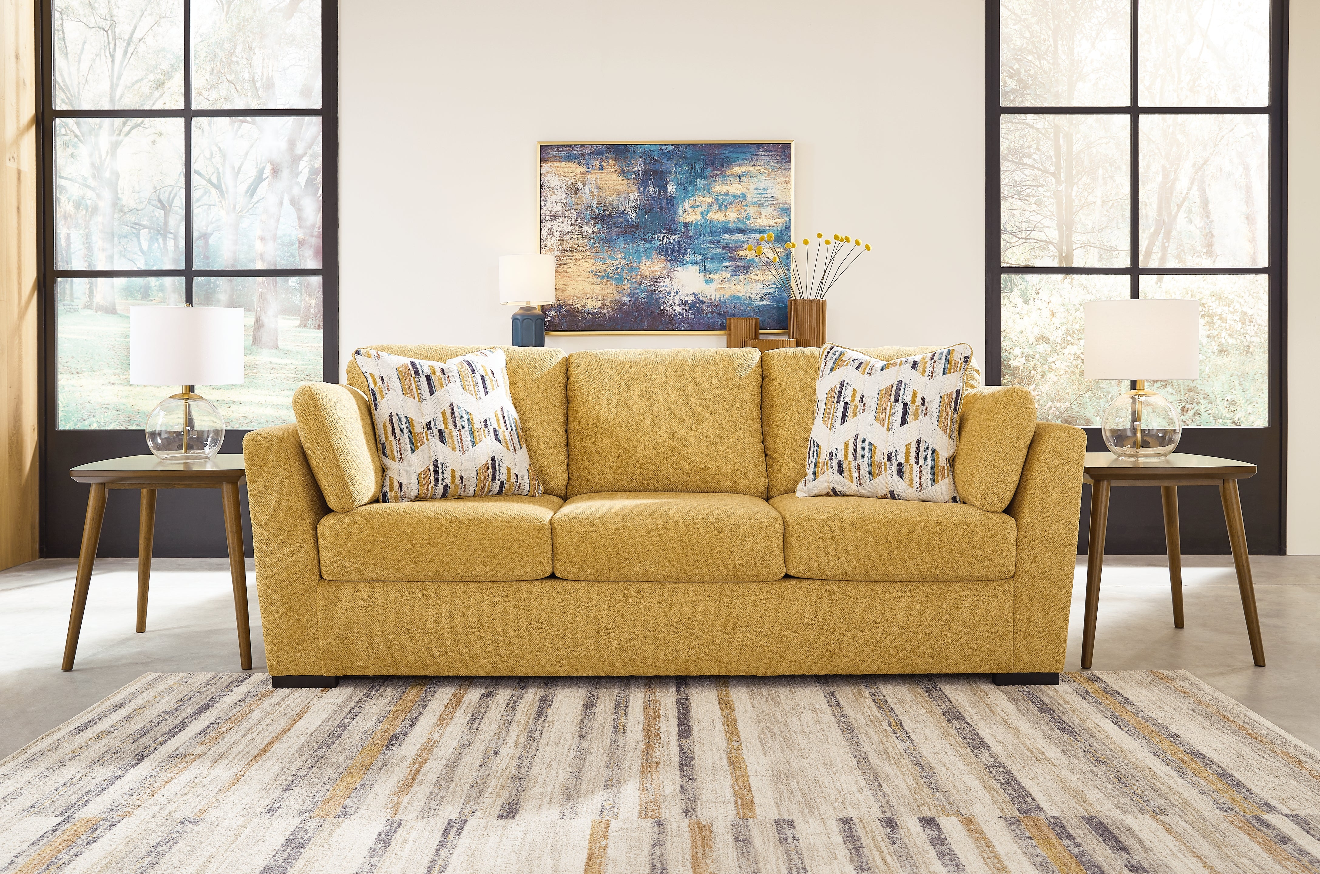 Tampa Furniture Outlet Lutz - Ashley Furniture - Keerwick Living Room - Sofa / Sunflower - 6750638