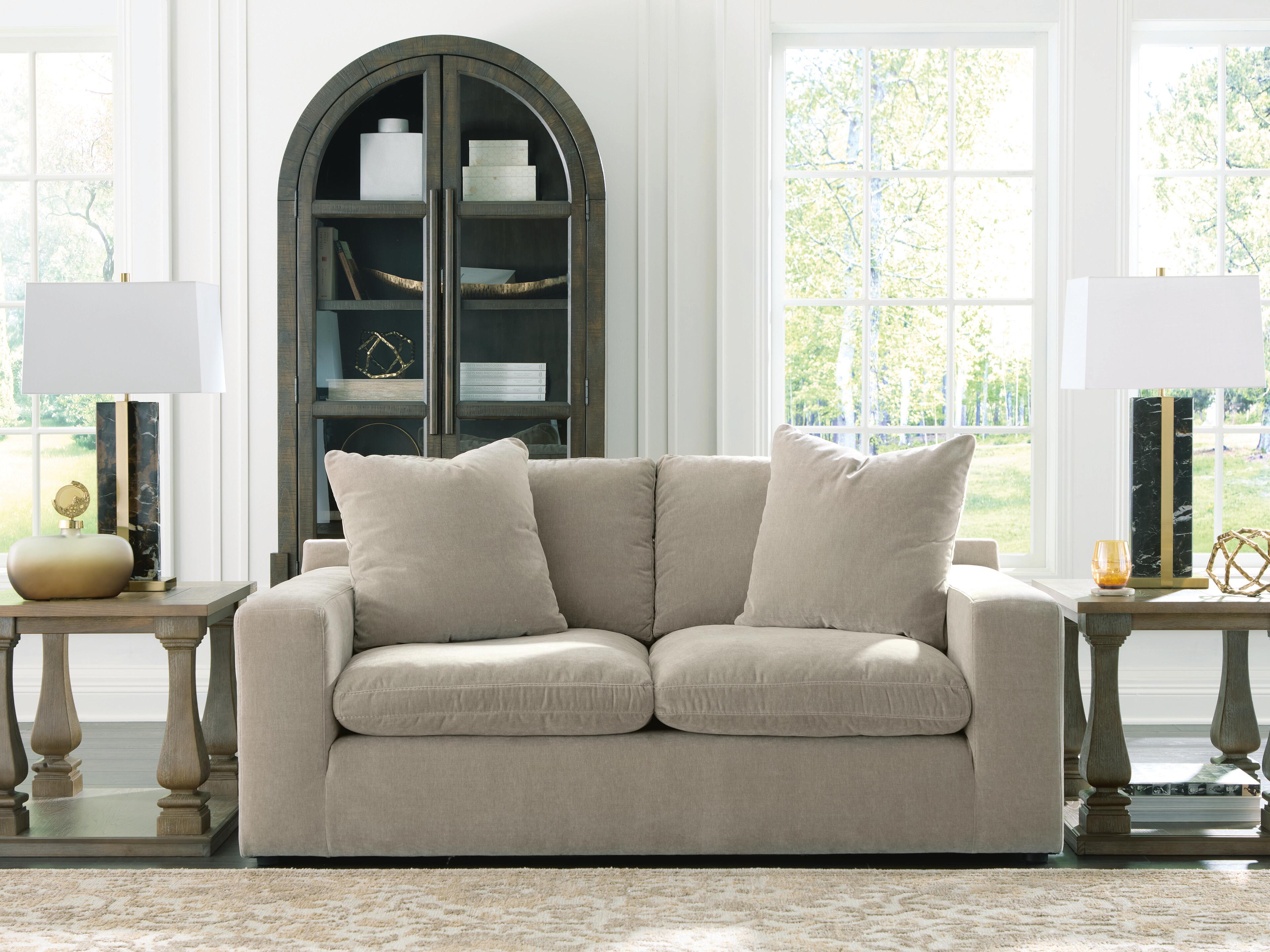 Tampa Furniture Outlet Lutz - Ashley Furniture - Maxton Heights Living Room - Loveseat / Pebble - 6780835