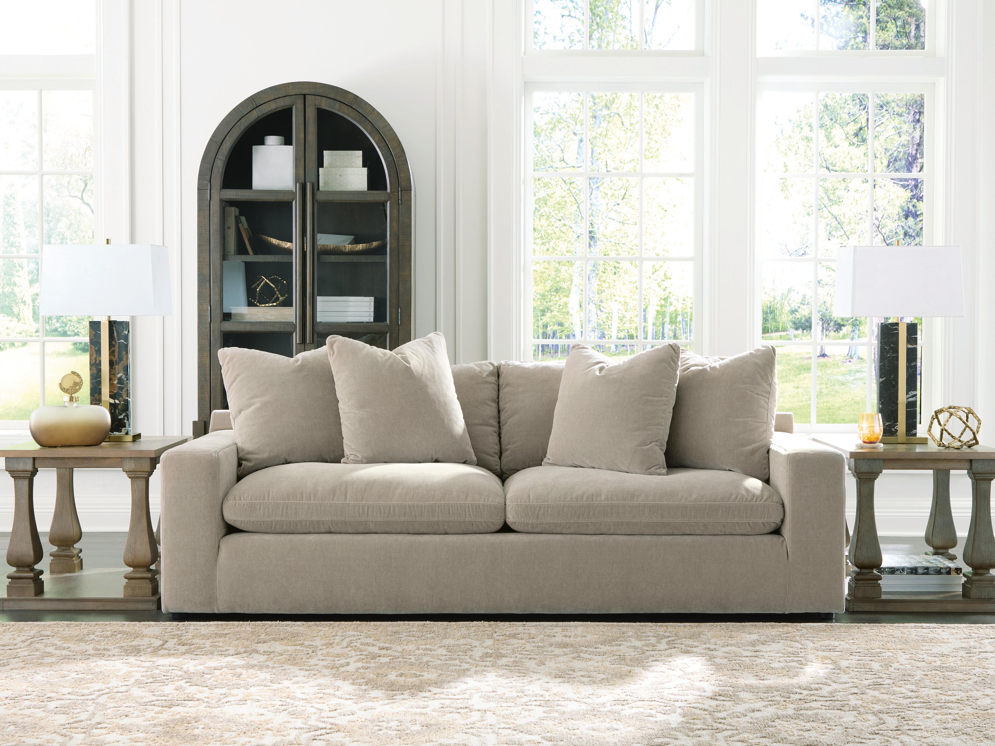 Tampa Furniture Outlet Lutz - Ashley Furniture - Maxton Heights Living Room - Sofa / Pebble - 6780838
