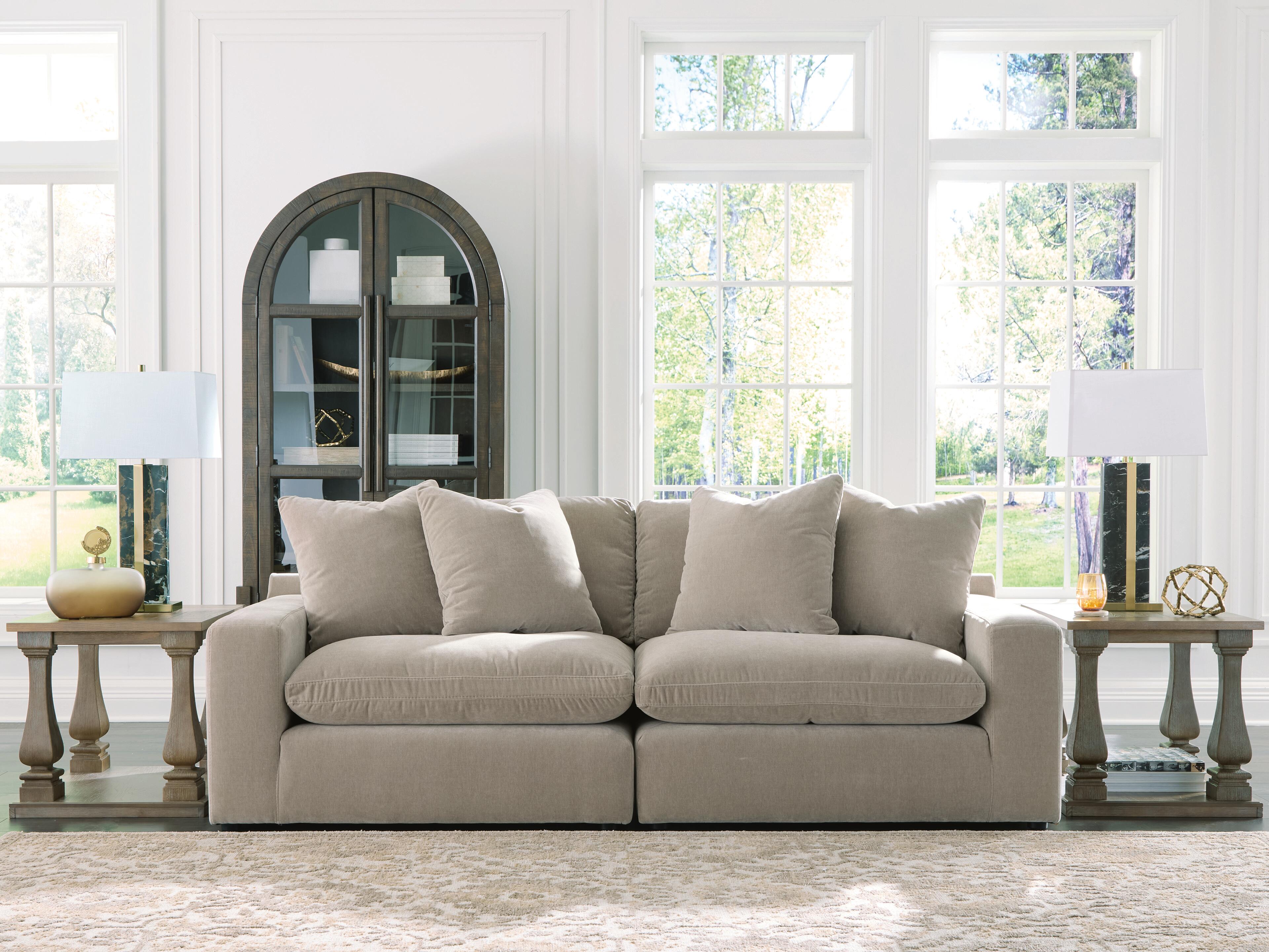 Tampa Furniture Outlet Lutz - Ashley Furniture - Maxton Heights Sectional - RAF 2-Piece Sectional Sofa / Pebble - 67808S1