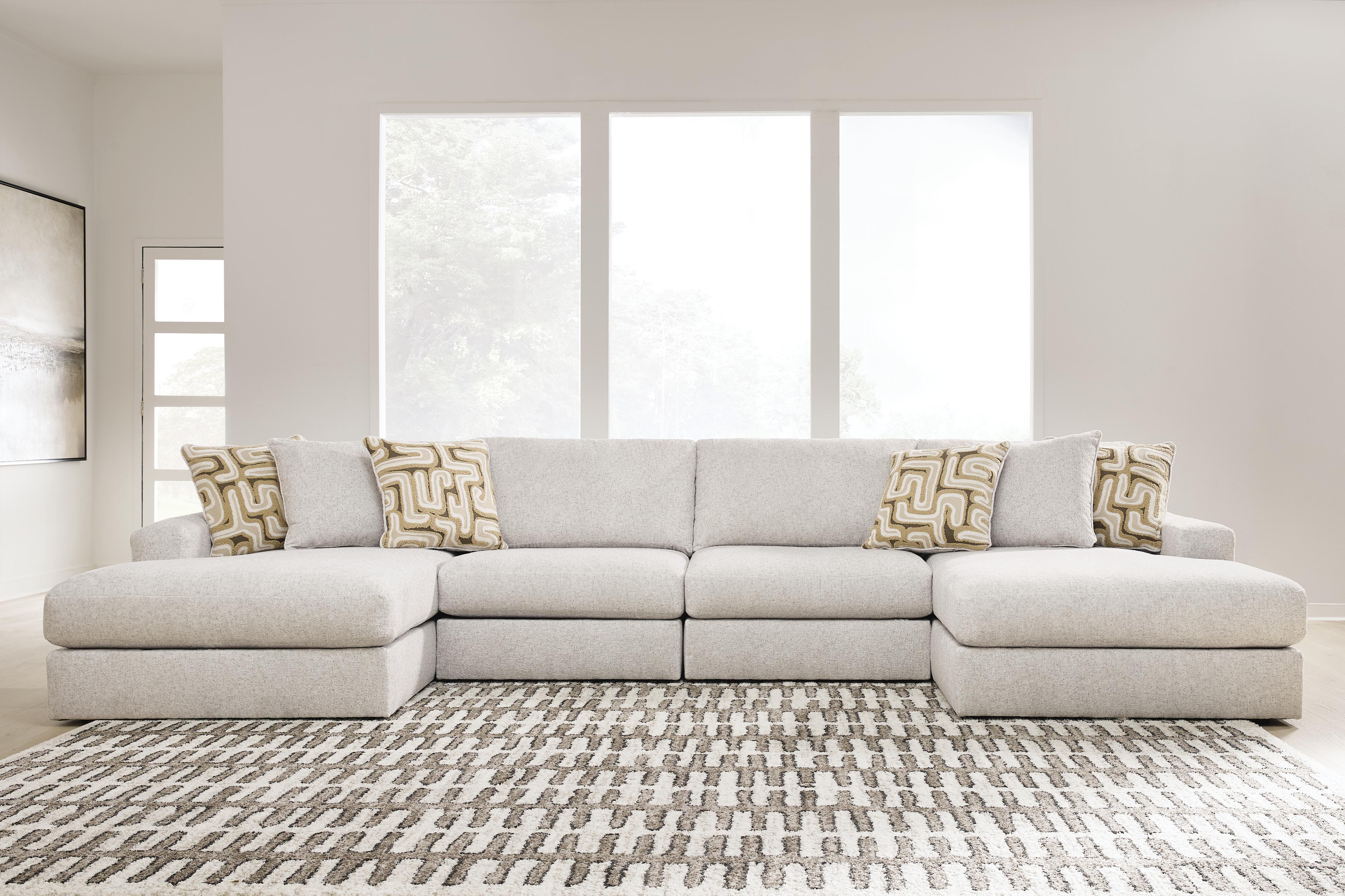 Tampa Furniture Outlet Lutz - Ashley Furniture - Kestrie 4-Piece Double Chaise Sectional - 4-Piece Double Chaise Sectional - PC68706S9