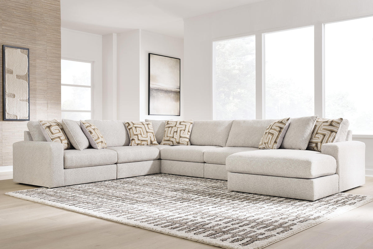 Tampa Furniture Outlet Lutz - Ashley Furniture - Kestrie Sectional - RAF 6-Piece Sectional with Chaise - PC68706S15