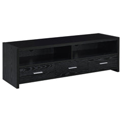 Tampa Furniture Outlet - Coaster - Alton 3-drawer Engineered Wood 61-inch TV Stand Black Oak - 700645