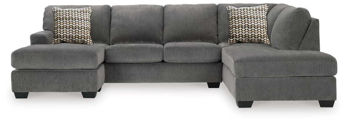 Tampa Furniture Outlet Lutz - Ashley Furniture - Riverfield Sectional - 2-Piece Sectional with Chaise / Iron - 70097S1