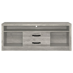 Burke 2-drawer Engineered Wood 59-inch TV Stand Grey Driftwood