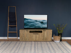 Tabby 4-door Engineered Wood 60-inch TV Stand Mango