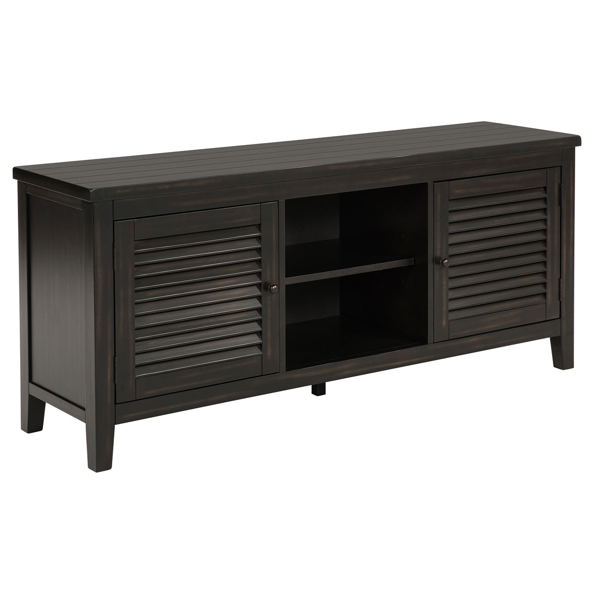 Tampa Furniture Outlet - Coaster - Concord 2-door 60-inch TV Stand Console Distressed Java - 701782