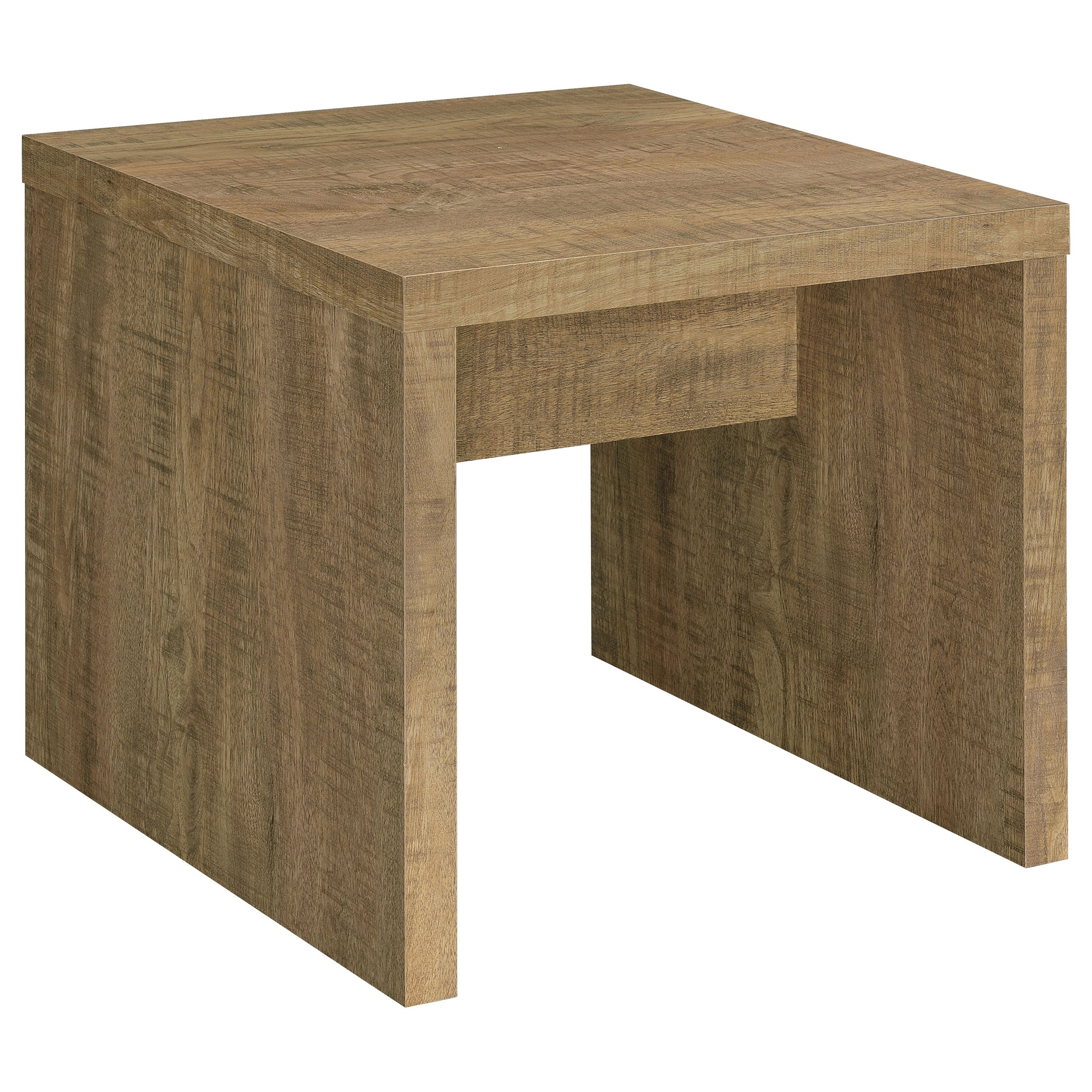 Tampa Furniture Outlet - Coaster - Lynette Square Engineered Wood End Table Mango - 704127