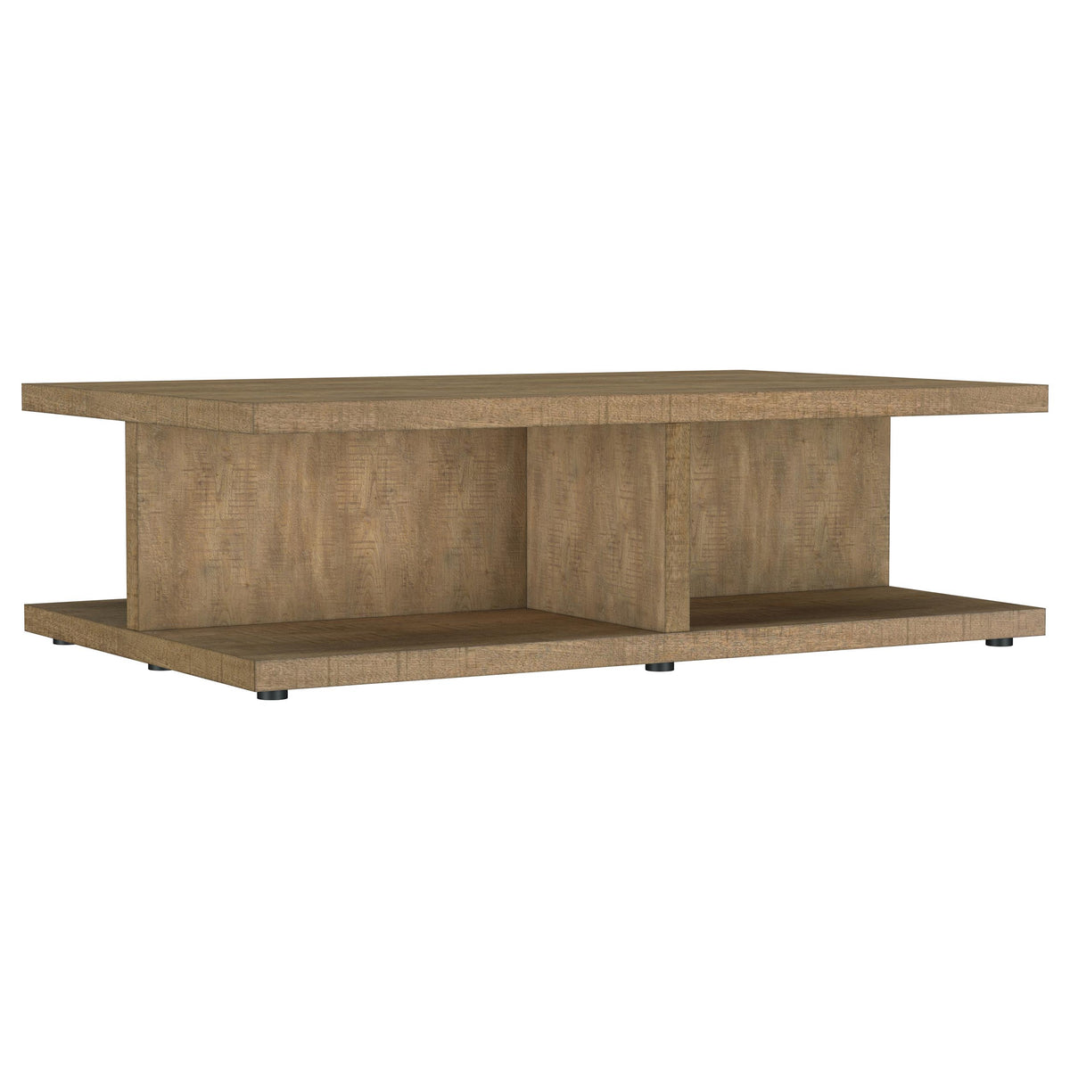 Tampa Furniture Outlet - Coaster - Cortona Square Engineered Wood Cocktail Coffee Table Mango - 706178