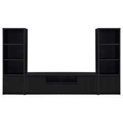 Winfield 3-piece Entertainment Center 78-inch TV Stand Black