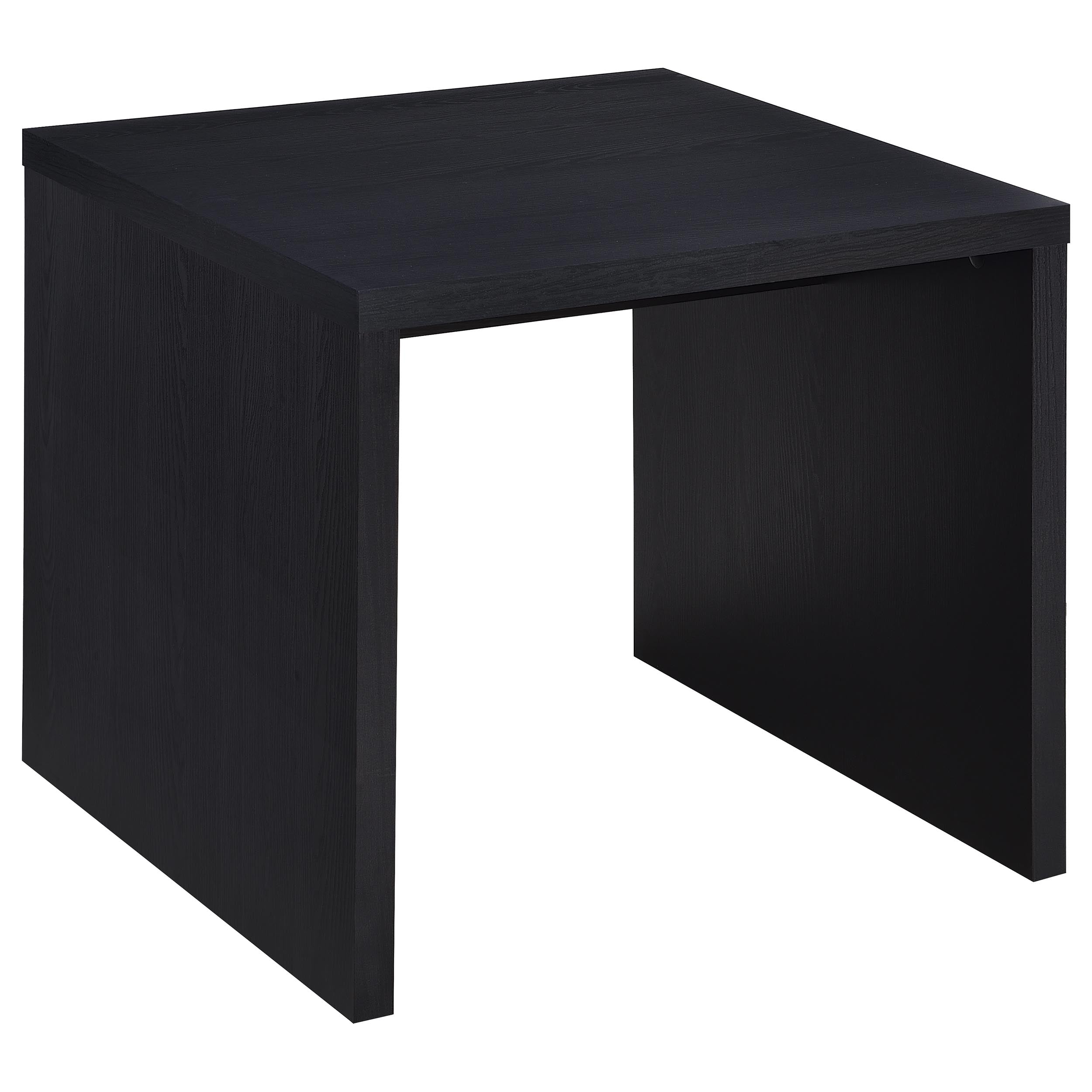 Tampa Furniture Outlet - Coaster - Knapp Engineered Wood Square Side End Table Black - 706227