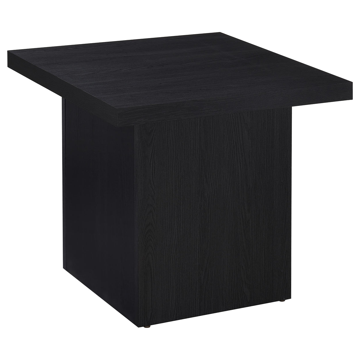 Tampa Furniture Outlet - Coaster - Max Square Engineered Laminate End Side Table Black - 706277