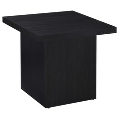 Tampa Furniture Outlet - Coaster - Max Square Engineered Laminate End Side Table Black - 706277