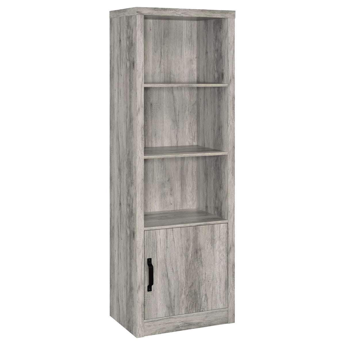 Tampa Furniture Outlet - Coaster - Burke 4-shelf Engineered Wood Media Tower Grey Driftwood - 707726