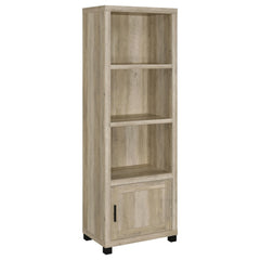Tampa Furniture Outlet - Coaster - Sachin 3-shelf Engineered Wood Media Tower Distressed Pine - 707746