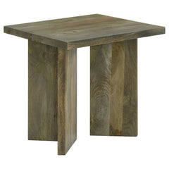 Tampa Furniture Outlet - Coaster - Andando Square Solid Wood End Table Mango Brown - 708497