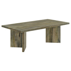Tampa Furniture Outlet - Coaster - Andando Rectangular Solid Wood Coffee Table Mango Brown - 708498