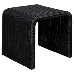 Tampa Furniture Outlet - Coaster - Cahya Woven Rattan Square End Table Black - 708517
