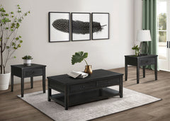 Tampa Furniture Outlet - Coaster - Concord 3-piece Coffee and End Table Set Distressed Java - 710578-S3