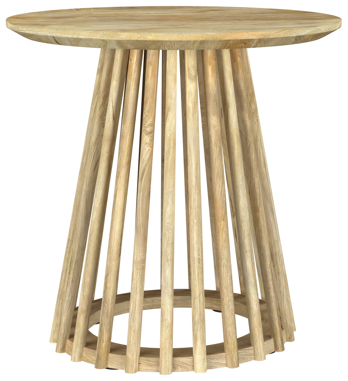 Tampa Furniture Outlet - Coaster - Touhy Round Solid Wood End Side Table Natural Mango - 710607
