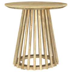 Touhy 3-piece Round Coffee and End Table Set Natural Mango