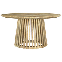 Tampa Furniture Outlet - Coaster - Touhy Round Solid Wood Cocktail Coffee Table Natural Mango - 710608