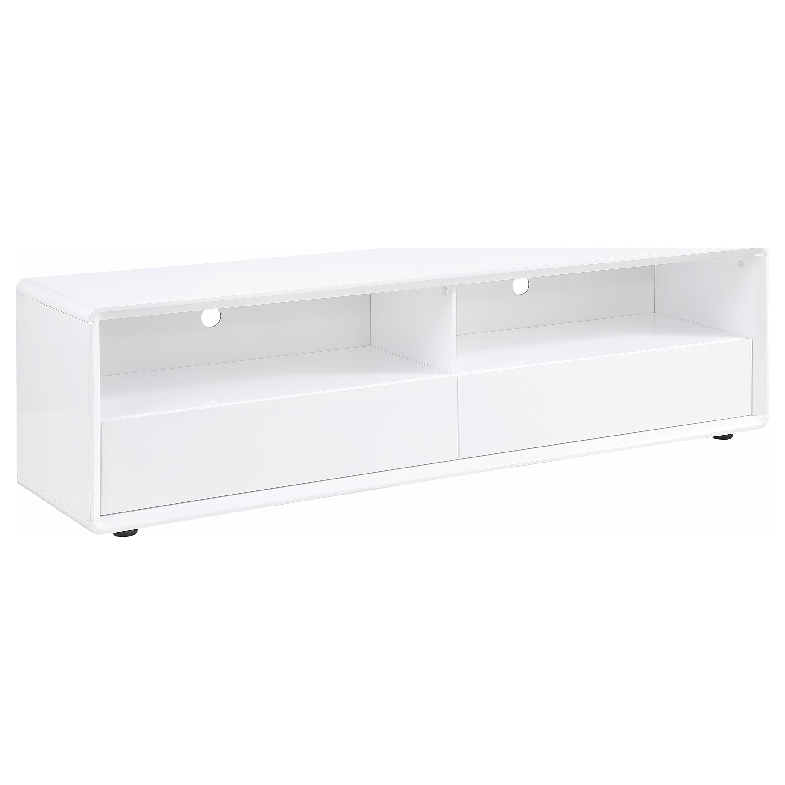 Tampa Furniture Outlet - Coaster - Ellice 71-inch TV Stand Media Console White - 710750