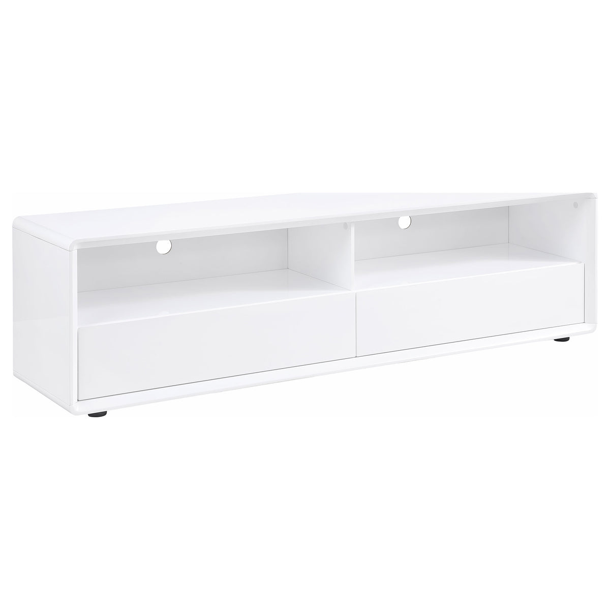 Tampa Furniture Outlet - Coaster - Ellice 71-inch TV Stand Media Console White - 710750