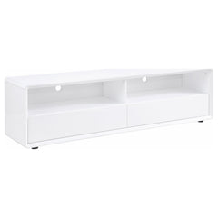 Tampa Furniture Outlet - Coaster - Ellice 71-inch TV Stand Media Console White - 710750