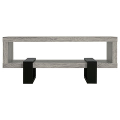 Dinard Engineered Wood Cocktail Coffee Table Grey Driftwood
