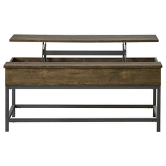 Tampa Furniture Outlet - Coaster - Byers Engineered Wood Lift Top Coffee Table Brown Oak - 723778