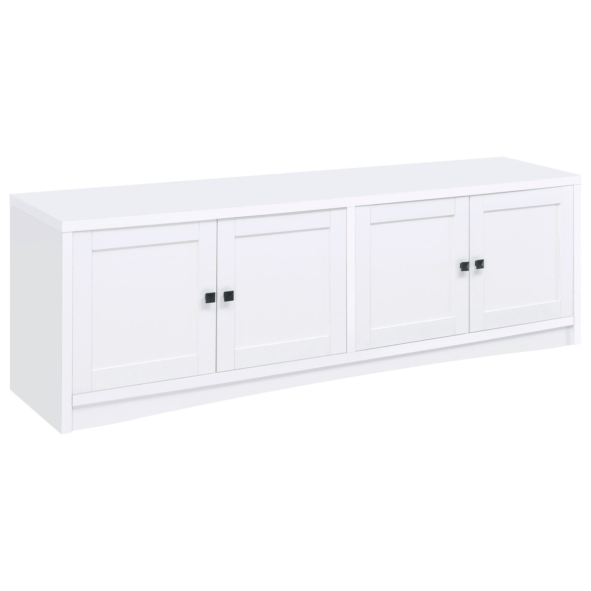 Tampa Furniture Outlet - Coaster - Laughlin 4-door Engineered Wood 78-inch TV Stand White - 724113