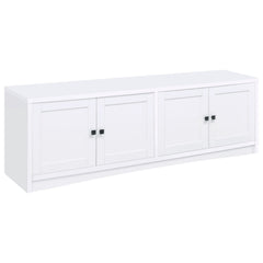 Tampa Furniture Outlet - Coaster - Laughlin 4-door Engineered Wood 78-inch TV Stand White - 724113