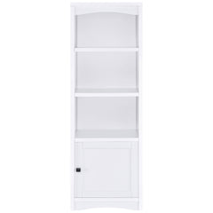 Laughlin 4-shelf Engineered Wood Media Tower White