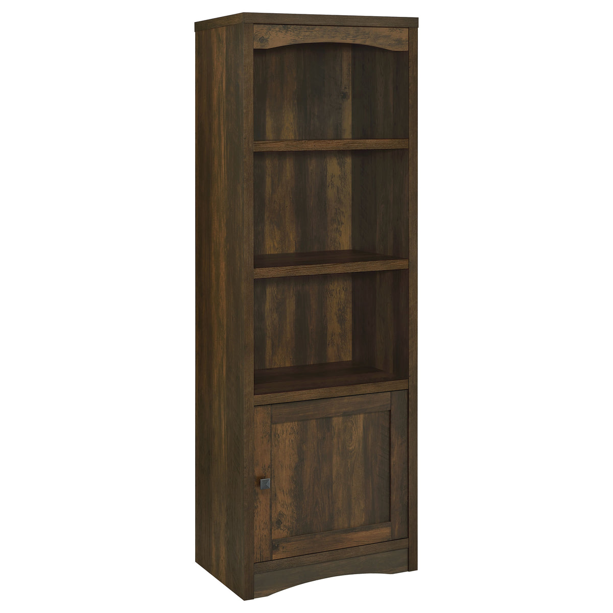 Tampa Furniture Outlet - Coaster - Laughlin 4-shelf Engineered Wood Media Tower Dark Pine - 724124