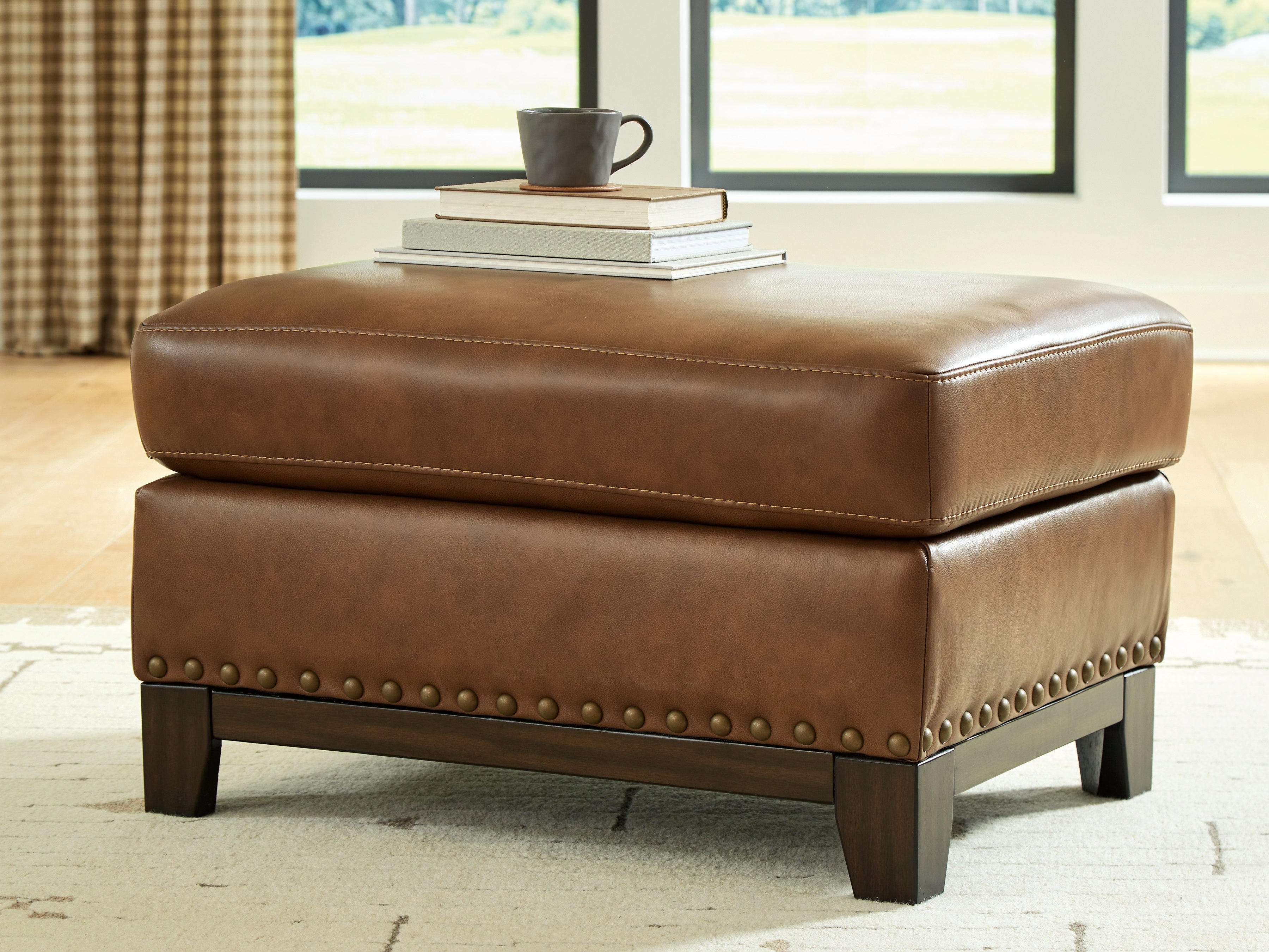 Tampa Furniture Outlet Lutz - Ashley Furniture - Saonara Living Room - Ottoman / Amber - PC7310914