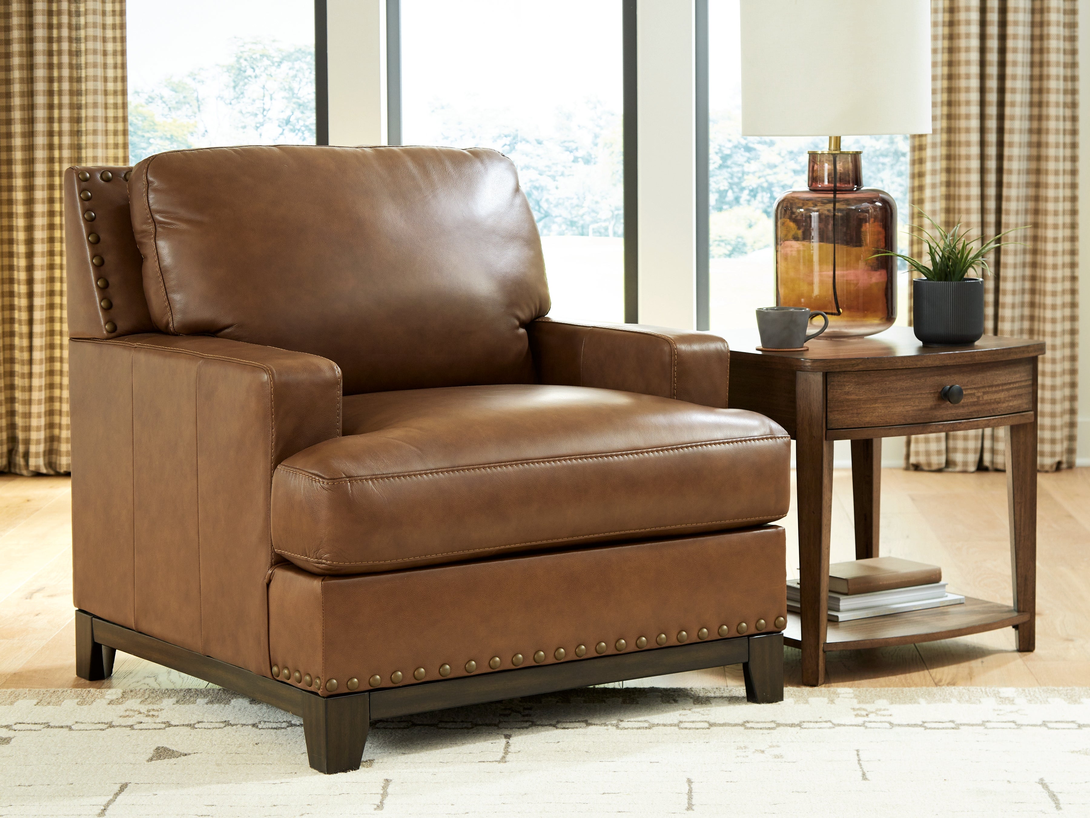 Tampa Furniture Outlet Lutz - Ashley Furniture - Saonara Living Room - Chair / Amber - PC7310920