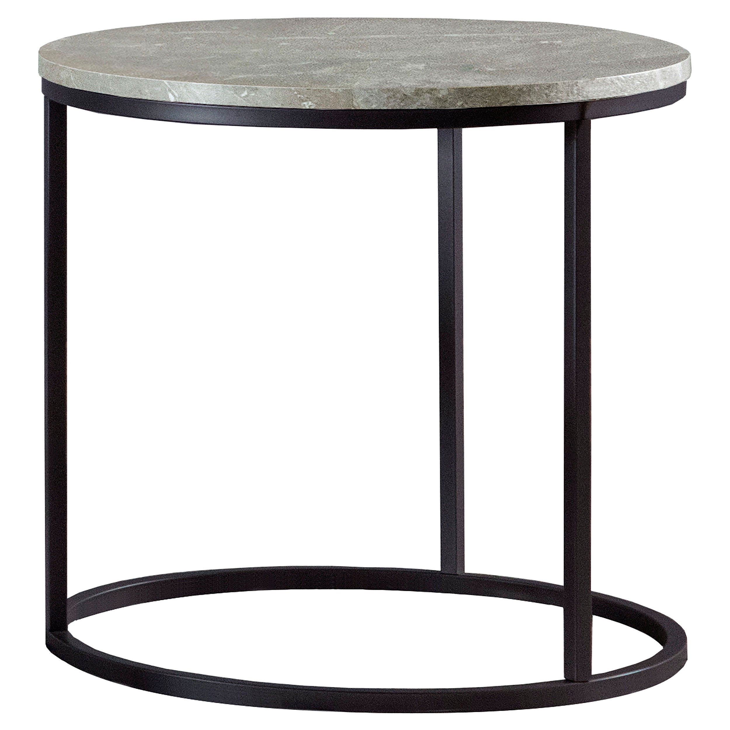 Tampa Furniture Outlet - Coaster - Lainey Round Faux Marble Side End Table Grey - 736027
