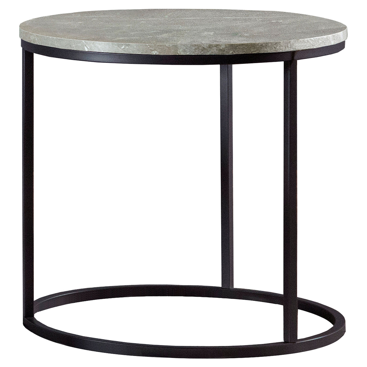 Tampa Furniture Outlet - Coaster - Lainey Round Faux Marble Side End Table Grey - 736027