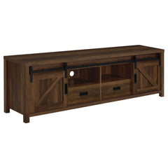 Tampa Furniture Outlet - Coaster - Madra 2-door Engineered Wood 79-inch TV Stand Dark Pine - 736273