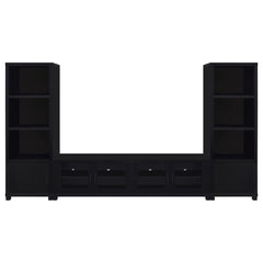 Jupiter 3-piece Entertainment Center 79-inch TV Stand Black