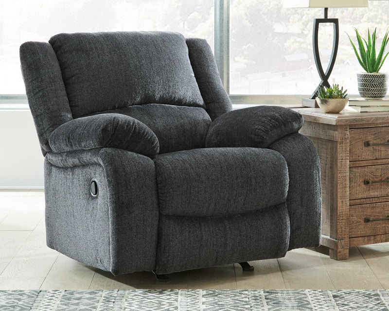 Tampa Furniture Outlet Lutz - Ashley Furniture - Draycoll Living Room - Rocker Recliner / Slate - 7650425