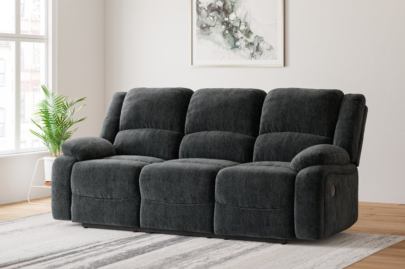 Tampa Furniture Outlet Lutz - Ashley Furniture - Draycoll Living Room - Reclining Power Sofa / Slate - 7650487