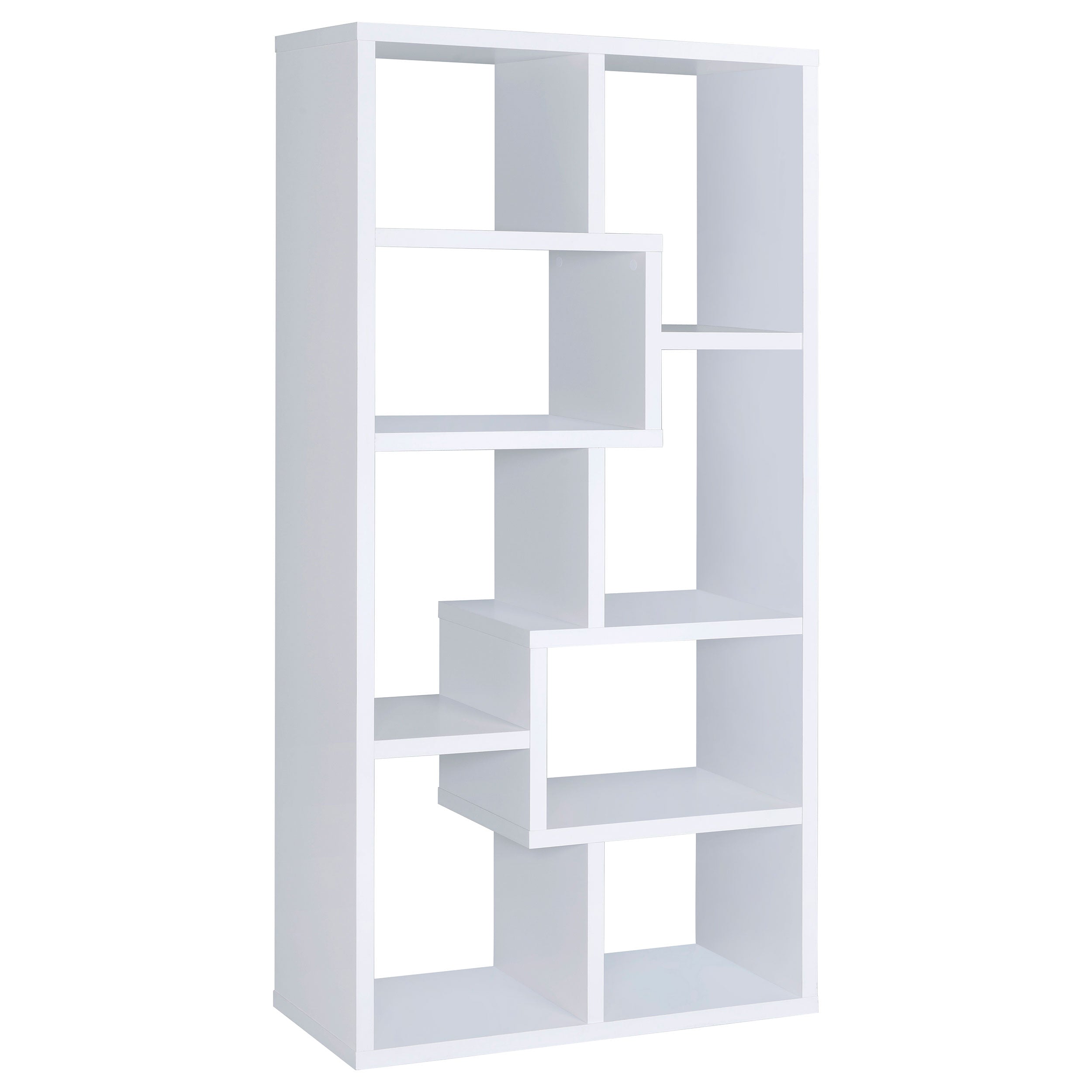 Tampa Furniture Outlet - Coaster - Theo 71-inch 6-shelf Bookshelf White - 800136