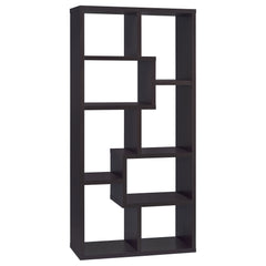 Tampa Furniture Outlet - Coaster - Theo 71-inch 6-shelf Bookshelf Cappuccino - 800264