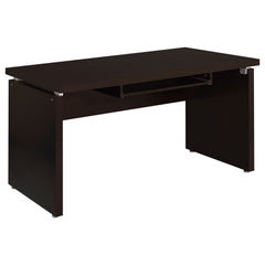 Tampa Furniture Outlet - Coaster - Skylar 55-inch Computer Desk with Keyboard Drawer Cappuccino - 800891