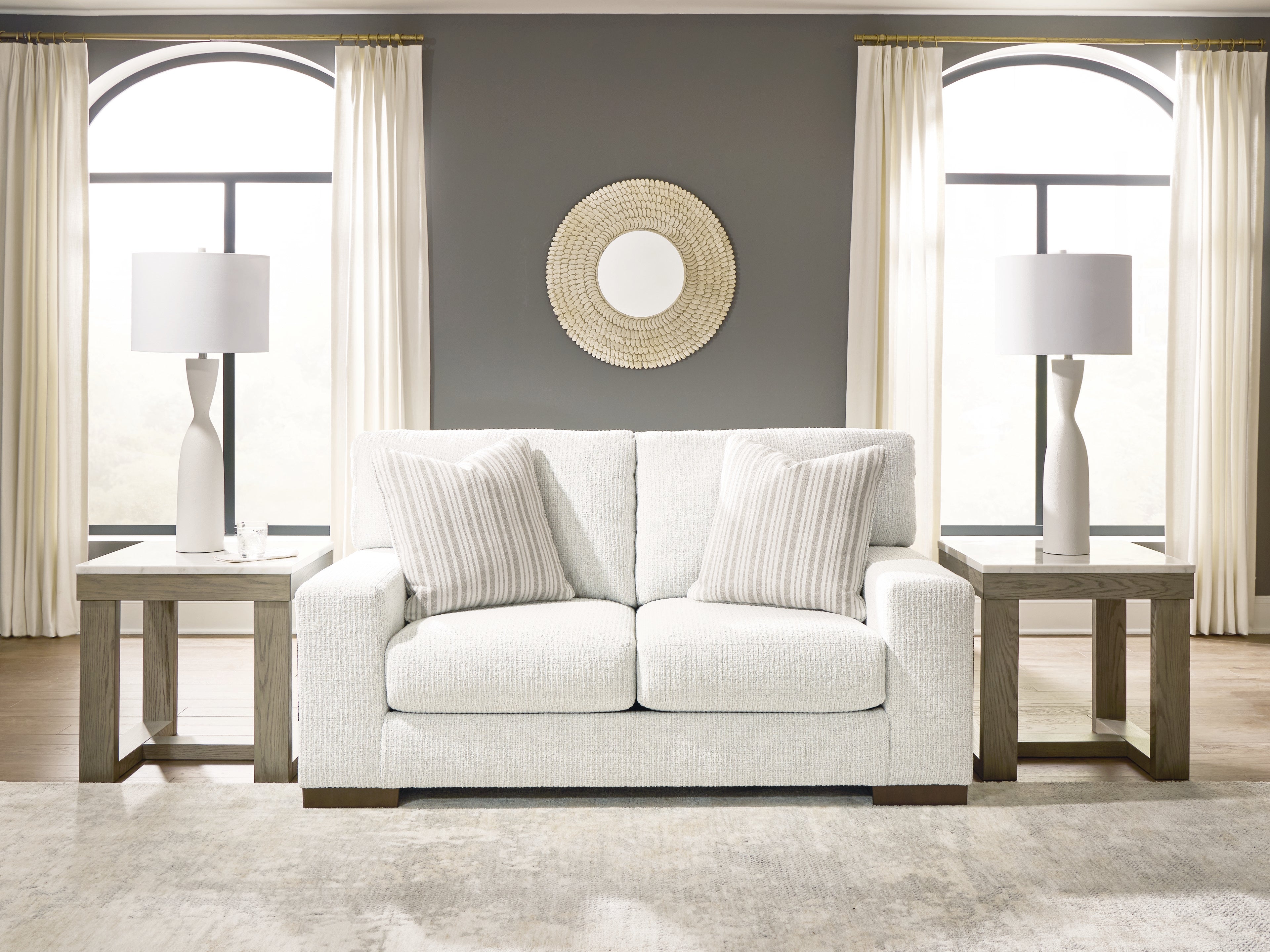 Tampa Furniture Outlet Lutz - Ashley Furniture - Hartside Living Room - Loveseat / Frosted - 8010435